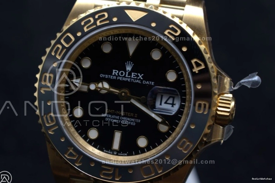 Best on GMT GRNR YG Dial Master Edition 928 126718 Versatile Jubilee Clean II CHS 1:1 Bracelet DD3285 Black 1029